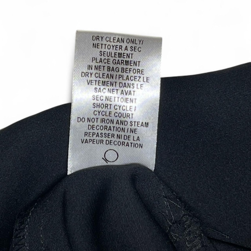 Milly NYC SILK Rhinestone Embellished Round Neck Layered Top Size 8 Blouse - Picture 8 of 8